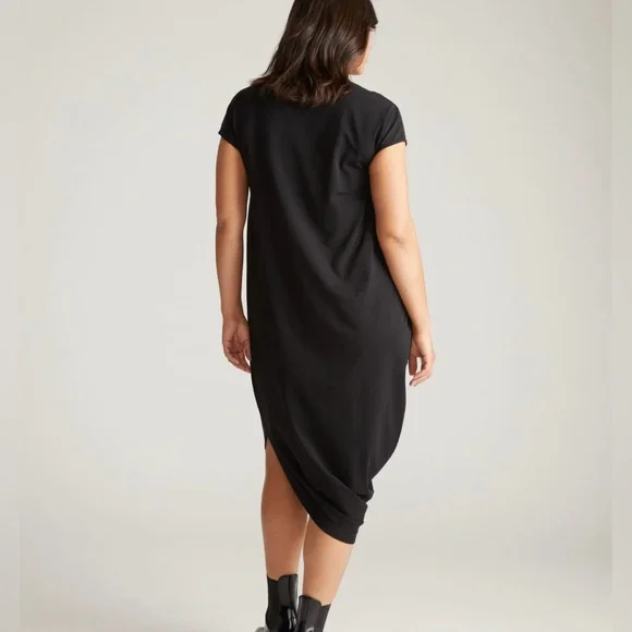 NWT! | UNIVERSAL STANDARD Iconic Geneva V-Neck Short Sleeve Dress Black S/14-16 - Picture 12 of 12